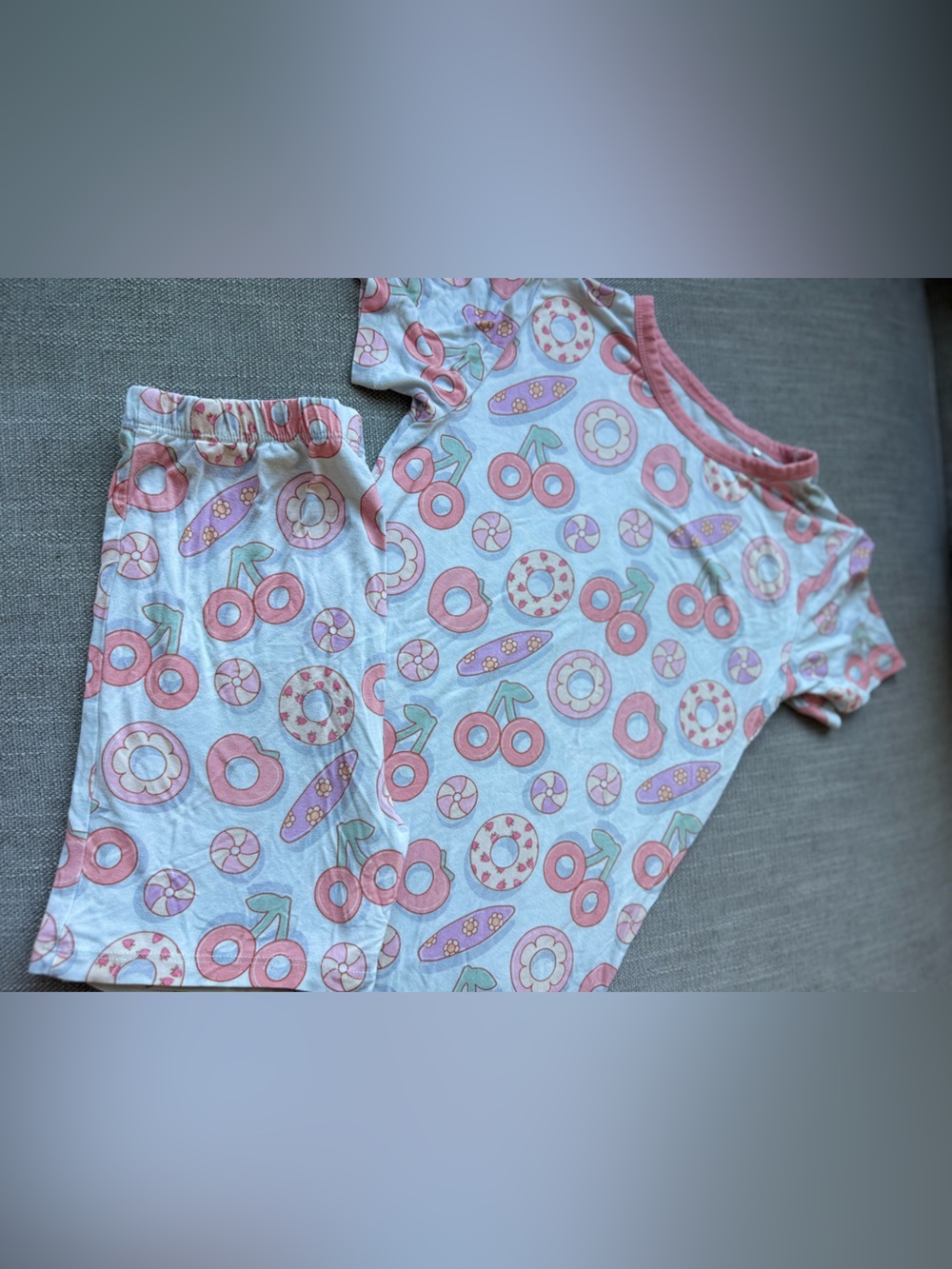 In My Jammers Girls Short Sleeve Pool Floats Pajama Set